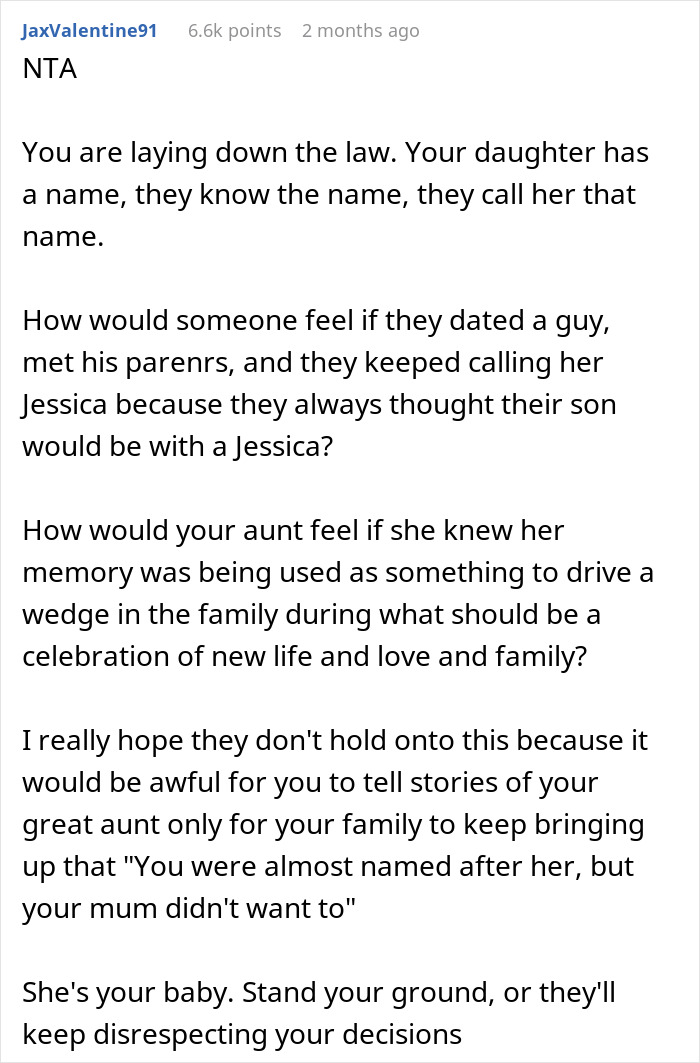 Manipulative Family Outraged As Mom Rejects Naming Her Baby After Late Aunt Manipulative Family Outraged As Mom Rejects Naming Her Baby After Late Aunt