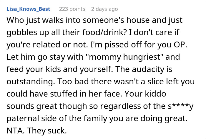 Mom Of Four At Her Wit's End After MIL Won’t Stop Eating All Their Food Mom Of Four At Her Wit's End After MIL Won’t Stop Eating All Their Food
