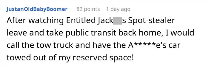 Entitled Man Parks In A Private Lot, Resident Comes Back To No Spaces Left And Executes Karma Entitled Man Parks In A Private Lot, Resident Comes Back To No Spaces Left And Executes Karma