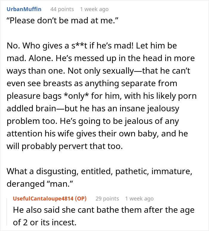 “Breastfeeding Equals Incest”: Man Divorces Wife For Going Behind His Back To Feed Baby “Breastfeeding Equals Incest”: Man Divorces Wife For Going Behind His Back To Feed Baby
