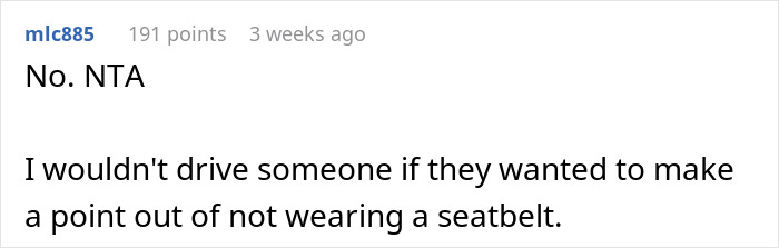 Friends Forced To Walk Home In 40-Degree Weather For Scoffing At Putting On Seatbelts In Guy's Car Friends Forced To Walk Home In 40-Degree Weather For Scoffing At Putting On Seatbelts In Guy's Car