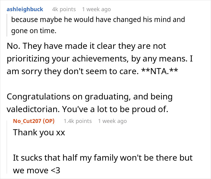 Teen Spites Dad And Sister Who Planned To Skip Her Graduation By Giving Away Their Tickets Teen Spites Dad And Sister Who Planned To Skip Her Graduation By Giving Away Their Tickets