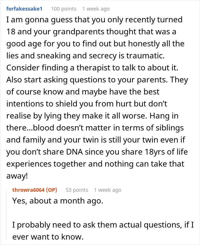 Teen Panics After DNA Results With Her Twin Sister Changed Everything She Knew About Herself Teen Panics After DNA Results With Her Twin Sister Changed Everything She Knew About Herself