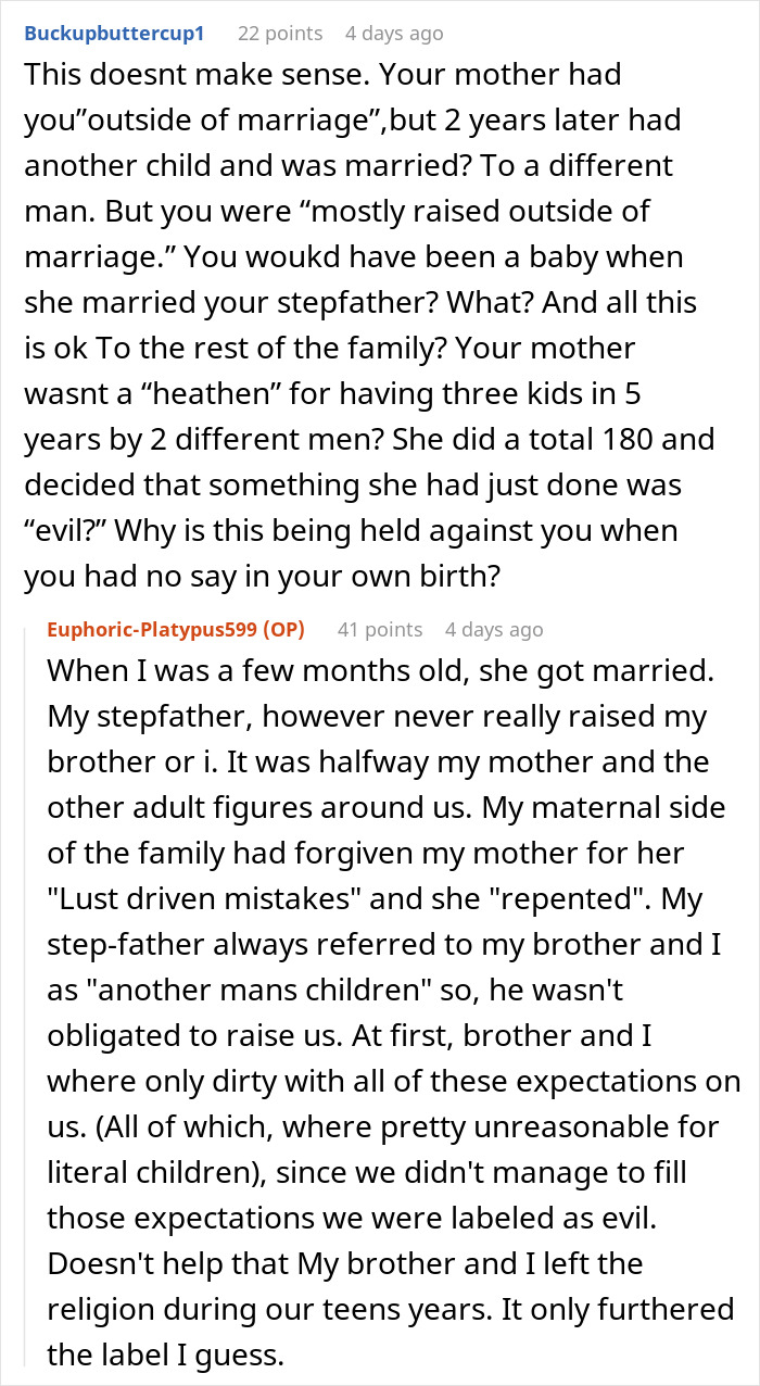 Woman Isn’t Invited To A Wedding Because She’s A “Sinner”, Gets Asked To Bake A Cake For It Woman Isn’t Invited To A Wedding Because She’s A “Sinner”, Gets Asked To Bake A Cake For It