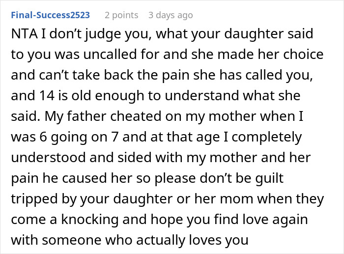 Man Is Extremely Hurt By Daughter Saying She Likes Mom's New BF Better, Removes Her From His Life Man Is Extremely Hurt By Daughter Saying She Likes Mom's New BF Better, Removes Her From His Life