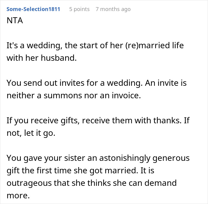 “How I Could Be So Selfish”: Guy Uninvited From Sister’s Wedding Over Gift Conundrum “How I Could Be So Selfish”: Guy Uninvited From Sister’s Wedding Over Gift Conundrum