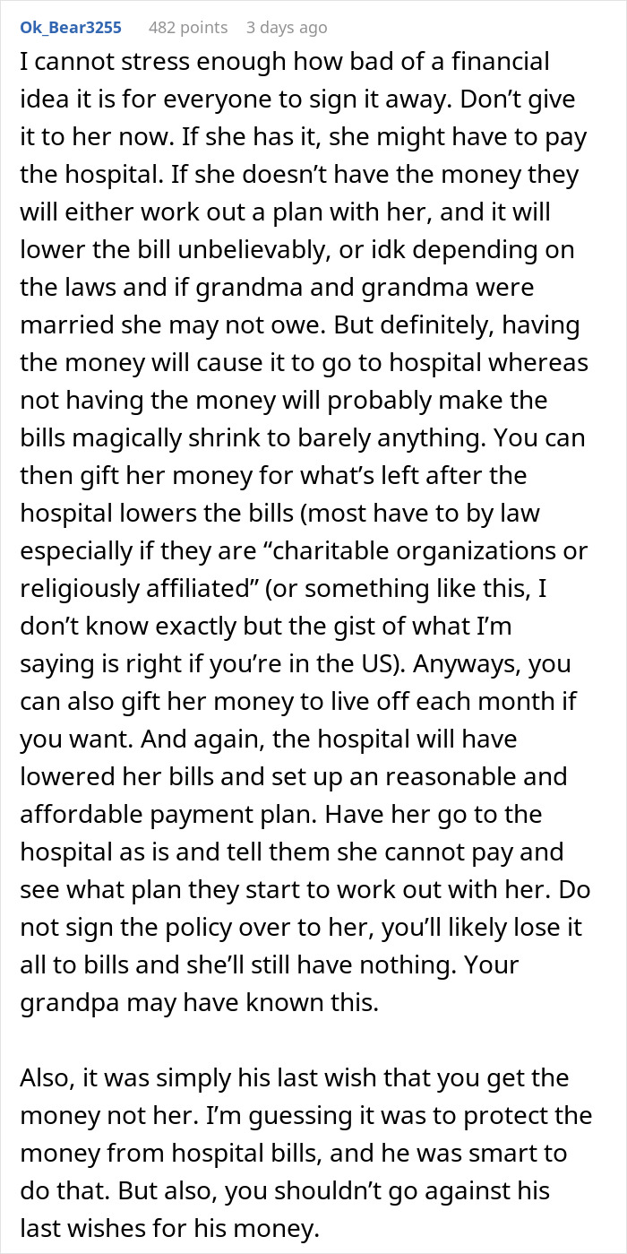 “Wants It For Herself”: Person Asks For Advice After Grandma Goes After Their Inheritance “Wants It For Herself”: Person Asks For Advice After Grandma Goes After Their Inheritance