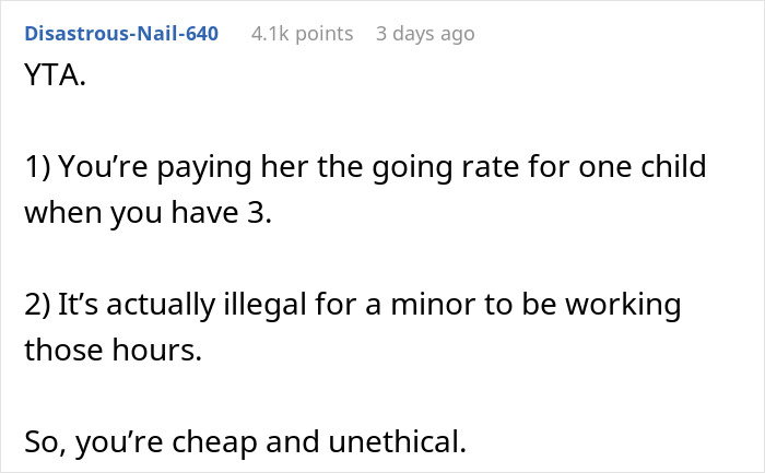 “You Get What You Pay For”: Dad Dragged For Expecting A 16 Y.O. Babysitter To Be Awake All Night “You Get What You Pay For”: Dad Dragged For Expecting A 16 Y.O. Babysitter To Be Awake All Night