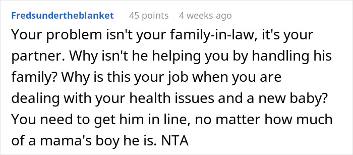 Mom Caves From Intrusive In-Laws Not Helping With Chores But Only Holding Baby, Is Called Out Mom Caves From Intrusive In-Laws Not Helping With Chores But Only Holding Baby, Is Called Out