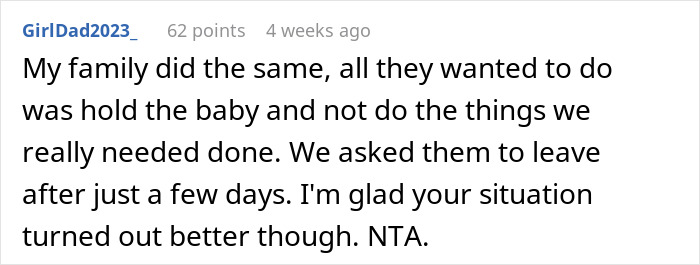 Mom Caves From Intrusive In-Laws Not Helping With Chores But Only Holding Baby, Is Called Out