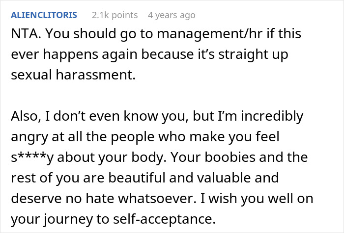 Coworker Keeps Mocking Woman Over Her Large Chest, It Finally Backfires On Her Coworker Keeps Mocking Woman Over Her Large Chest, It Finally Backfires On Her