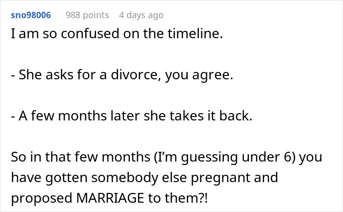 Man Gets His New Fiancée Pregnant While Waiting For Divorce, Ex Loses Her Mind