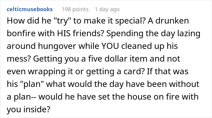 Text response expressing disappointment about a surprise Mother's Day weekend planned by an uninformed husband. Text response expressing disappointment about a surprise Mother's Day weekend planned by an uninformed husband.