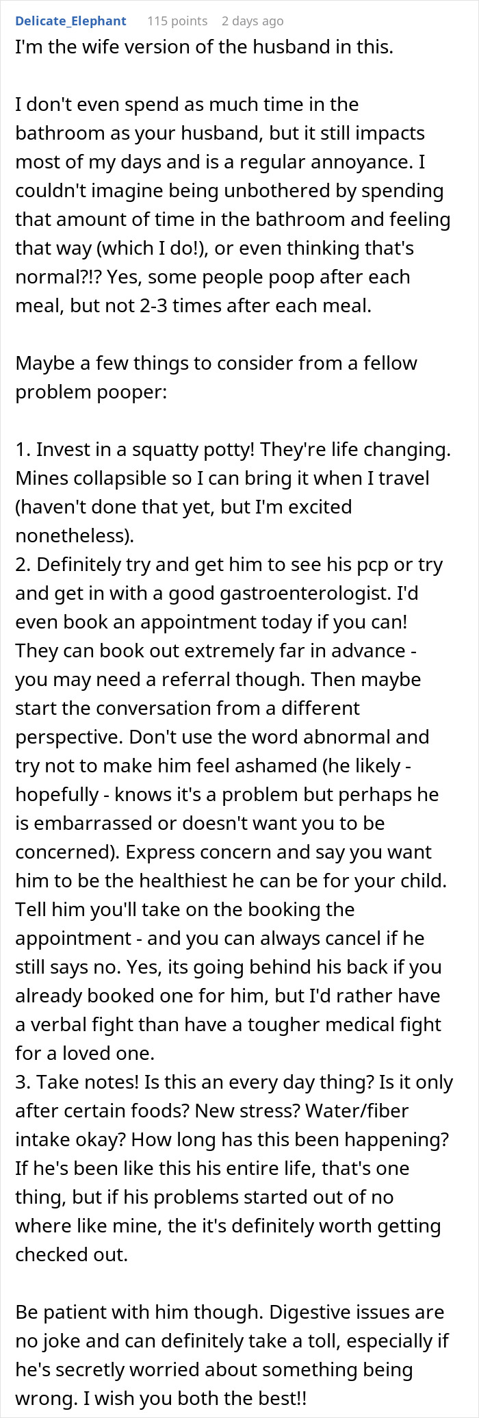 Woman Has To Constantly Accommodate For Husband’s Pooping Schedule, Forces Him To See A Doctor Woman Has To Constantly Accommodate For Husband’s Pooping Schedule, Forces Him To See A Doctor