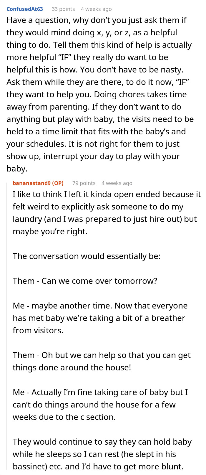 Mom Caves From Intrusive In-Laws Not Helping With Chores But Only Holding Baby, Is Called Out Mom Caves From Intrusive In-Laws Not Helping With Chores But Only Holding Baby, Is Called Out