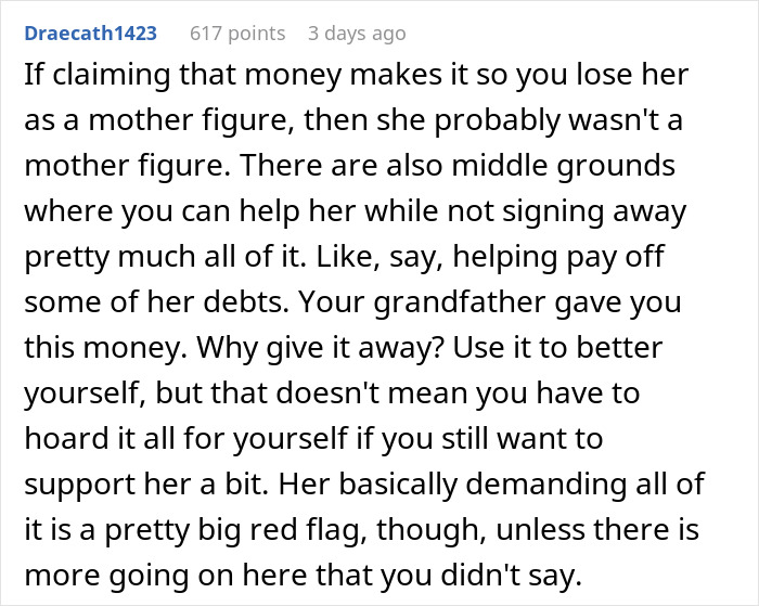 “Wants It For Herself”: Person Asks For Advice After Grandma Goes After Their Inheritance “Wants It For Herself”: Person Asks For Advice After Grandma Goes After Their Inheritance