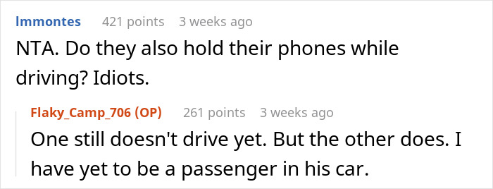 Friends Forced To Walk Home In 40-Degree Weather For Scoffing At Putting On Seatbelts In Guy's Car Friends Forced To Walk Home In 40-Degree Weather For Scoffing At Putting On Seatbelts In Guy's Car