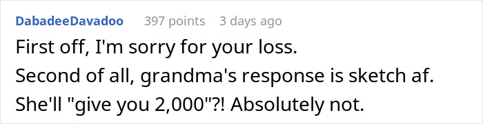 “Wants It For Herself”: Person Asks For Advice After Grandma Goes After Their Inheritance “Wants It For Herself”: Person Asks For Advice After Grandma Goes After Their Inheritance