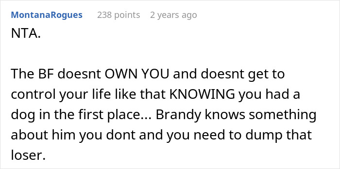 “Re-Home Her Or He’s Out”: Entitled BF Makes Demands About Woman’s Dog, Regrets It “Re-Home Her Or He’s Out”: Entitled BF Makes Demands About Woman’s Dog, Regrets It