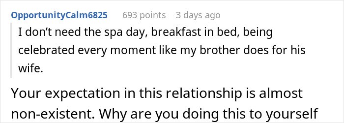 Text discussing a husband's lack of effort for his wife on Mother's Day. Text discussing a husband's lack of effort for his wife on Mother's Day.