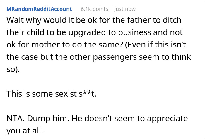 Cheating BF Expects GF To Look After His 2 YO On Flight, She Chooses Business Class Upgrade Instead Cheating BF Expects GF To Look After His 2 YO On Flight, She Chooses Business Class Upgrade Instead