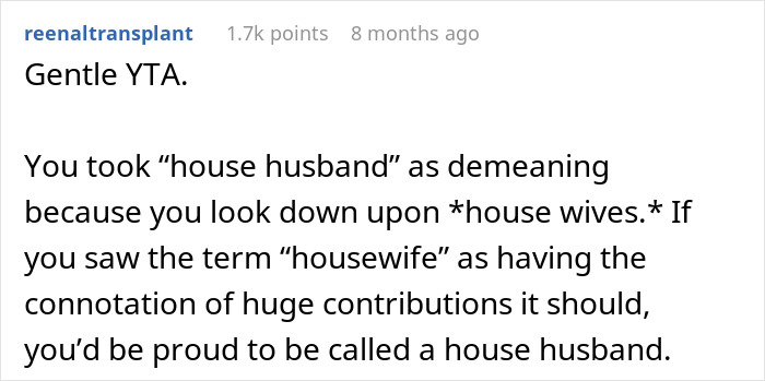 “House Husband” Feels Emasculated, Demands Wife Apologize Or He Won’t Do Any Housework “House Husband” Feels Emasculated, Demands Wife Apologize Or He Won’t Do Any Housework