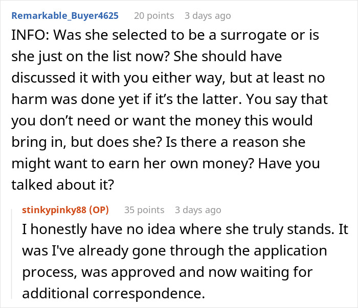 Man Doesn’t Want To Take Care Of Wife While She’s Pregnant With A Surrogate Baby She Applied For Man Doesn’t Want To Take Care Of Wife While She’s Pregnant With A Surrogate Baby She Applied For
