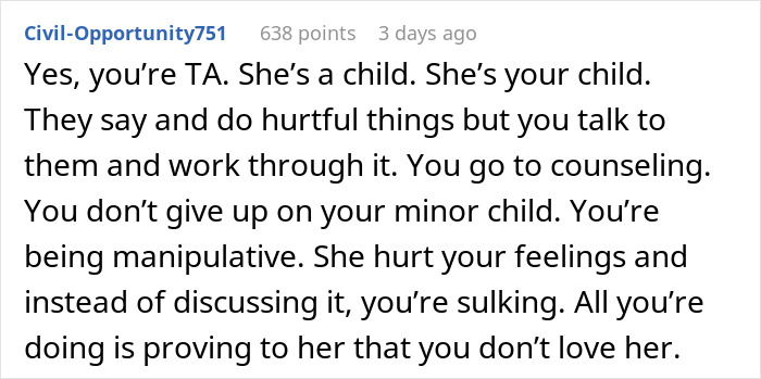Man Is Extremely Hurt By Daughter Saying She Likes Mom's New BF Better, Removes Her From His Life Man Is Extremely Hurt By Daughter Saying She Likes Mom's New BF Better, Removes Her From His Life