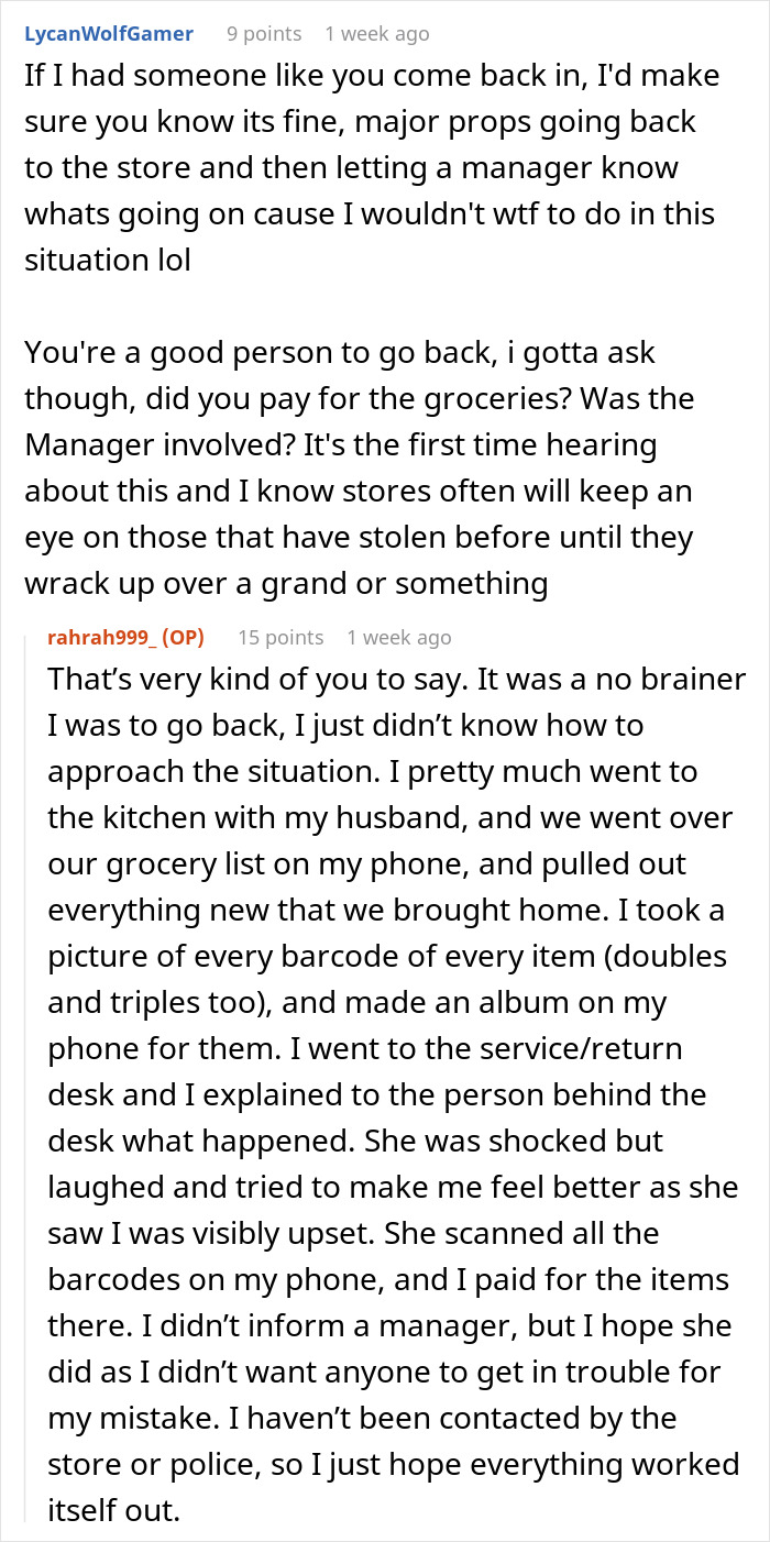 Woman Shakes Husband Awake In Panic After Realizing They Forgot To Pay For $300 Worth Of Groceries Woman Shakes Husband Awake In Panic After Realizing They Forgot To Pay For $300 Worth Of Groceries