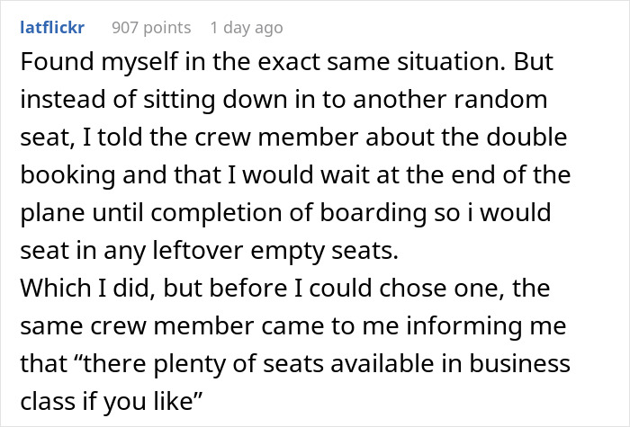 Woman Is Rude About Guy Being In Her Plane Seat, Gets Real Quiet After She's Asked To Move
