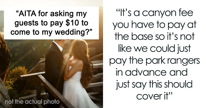 Guests Told To Pay $10 Entry Fee And Bring Chairs To Ridiculously Cheap Wedding, Call Couple Out