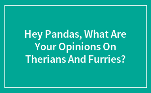 Hey Pandas, What Are Your Opinions On Therians And Furries?