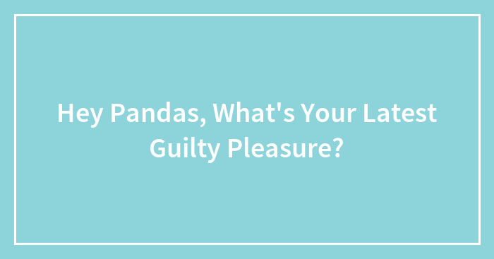 Hey Pandas, What’s Your Latest Guilty Pleasure? (Closed)