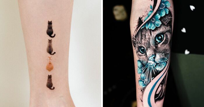 I Collected The Cutest Pet Portrait Tattoos From Different Artists (25 Pics)