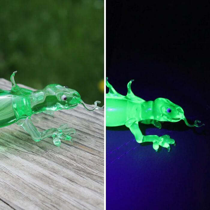 I Made This Uranium Glass Lizard
