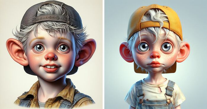 Big Eared Cuties I Created With The Help Of AI