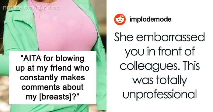 Coworker Keeps Mocking Woman Over Her Large Chest, It Finally Backfires On Her