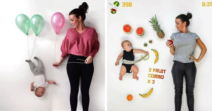 11 Creative And Straight-Up Adorable Pictures This Swedish Mom Took With Her Baby