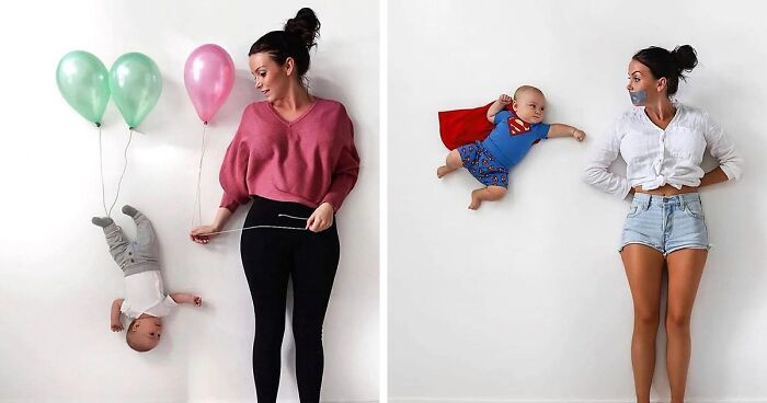 11 Creative And Straight-Up Adorable Pictures This Swedish Mom Took With Her Baby