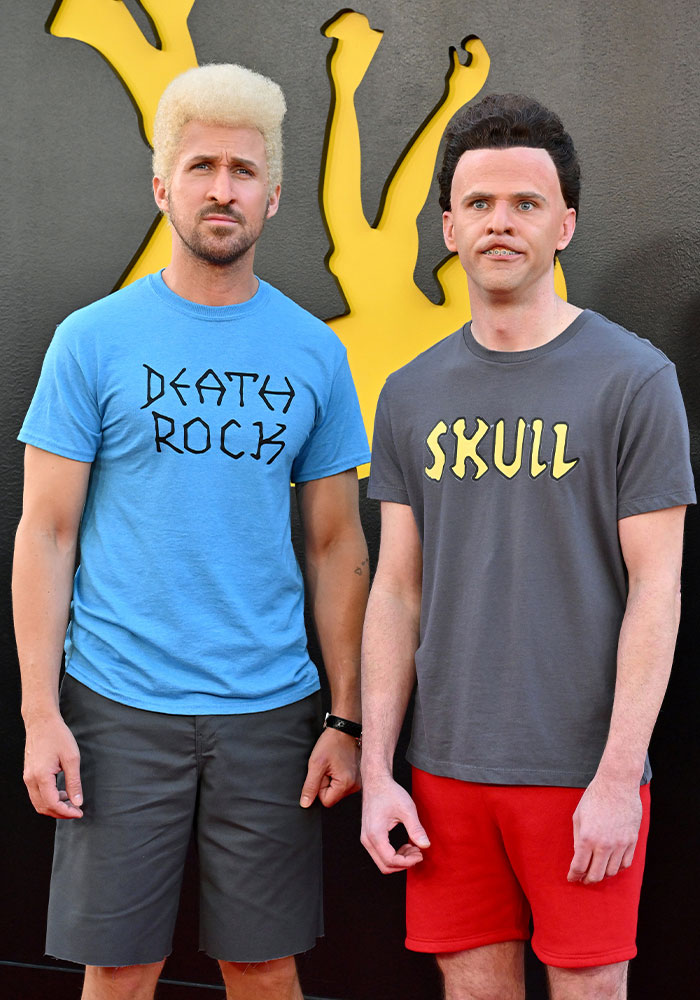 Ryan Gosling And Mikey Day Arrived At The Fall Guy Premiere Dressed As Beavis And Butt-Head