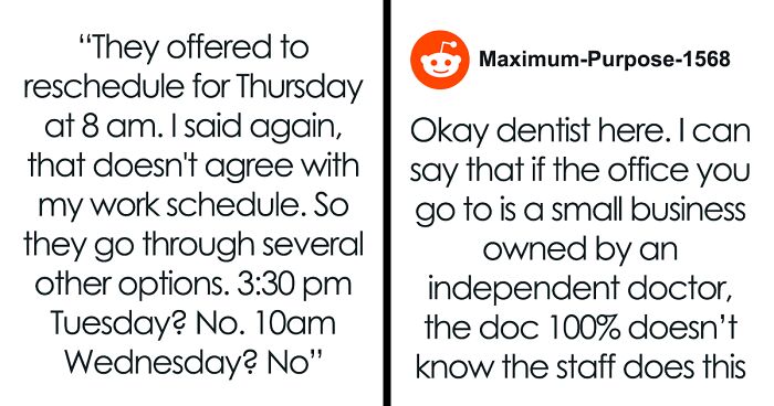 Dental Staff Who Want To Go Home Early Sneakily Change Woman’s Appointments, She Gets Revenge