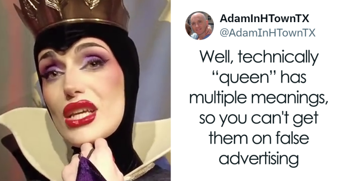 Family Is Offended When They Realize The Evil Queen At Disney Is Played By A “Biological Male”