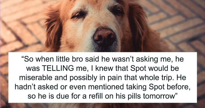 Woman Is Horrified Brother Wants To Take Dog On His Fishing Trip, Runs Away To Fiancé With It