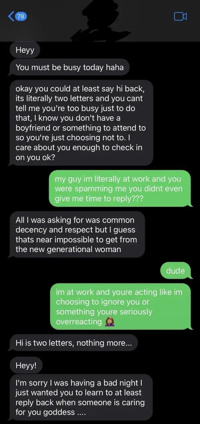 This Nice Guy Who Expected Immediate Replies To His Texts And Then Told The Woman He Was Texting He Was Just Trying To Teach Her A Lesson