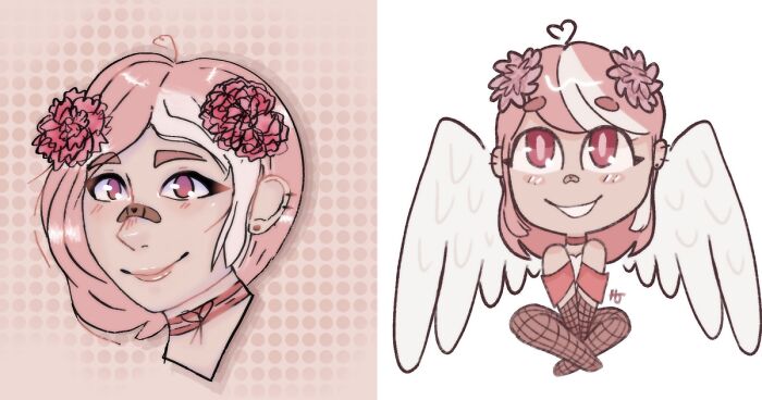 Some Drawings Of My OCs (6 Pics)