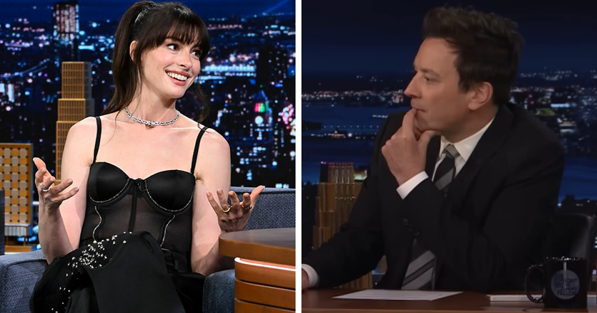 Anne Hathaway's Tonight Show Interview Turned Super Awkward, But Jimmy Fallon's Joke Saved It - Vimarsana News