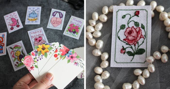 I Created A New Idea For Cross-Stitched Gift Tags (10 Pics)