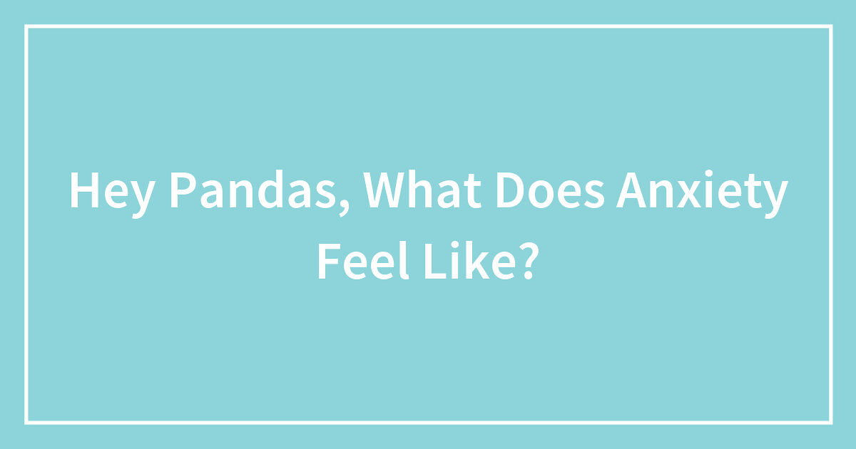 Hey Pandas, What Does Anxiety Feel Like? - Vimarsana News