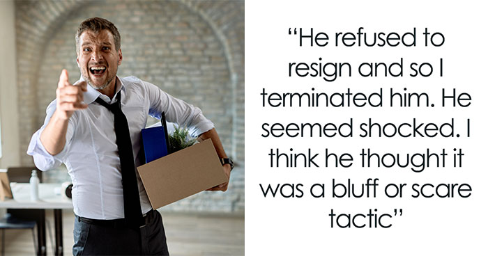 Man-Baby Is Shocked To Be Fired Instead Of Promoted, Thinks His Lawyer Dad Can Help Him But Fails