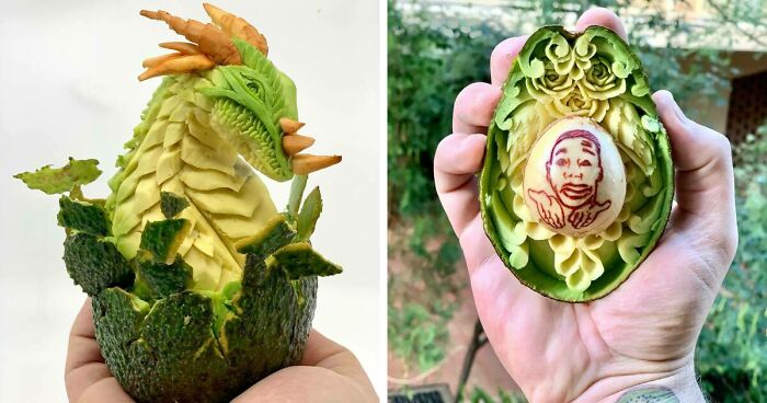 World Champion Carving Designer Daniele Barresi Continues To Create Intricate Designs On Foods (32 New Pics)